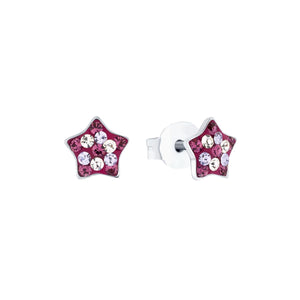 Prinzessin Lillifee Kinder Ohrringe Ohrstecker Silber Stern Zirkonia 2035299