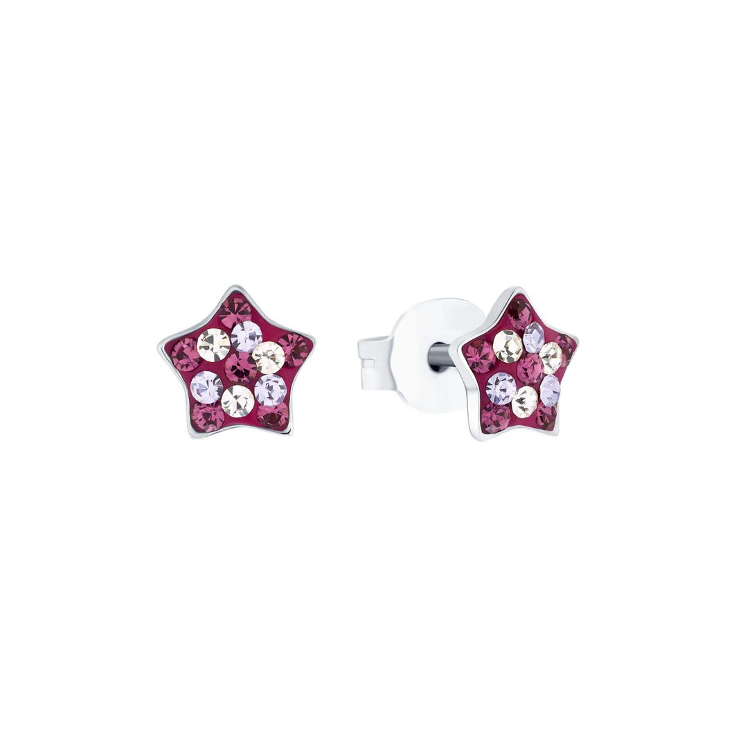 Prinzessin Lillifee Kinder Ohrringe Ohrstecker Silber Stern Zirkonia 2035299