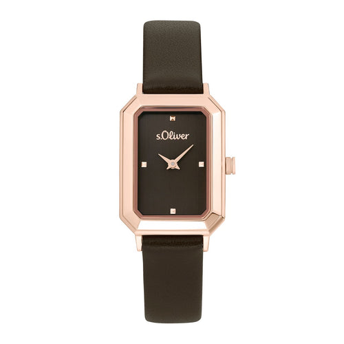 s.Oliver Damen Uhr Armbanduhr Leder 2035436