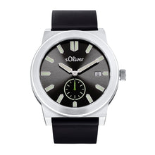 Laden Sie das Bild in den Galerie-Viewer, s.Oliver Herren Uhr Armbanduhr Leder 2035440