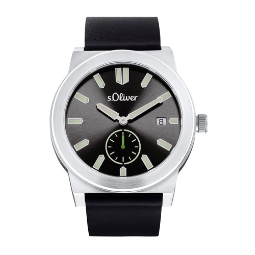 s.Oliver Herren Uhr Armbanduhr Leder 2035440
