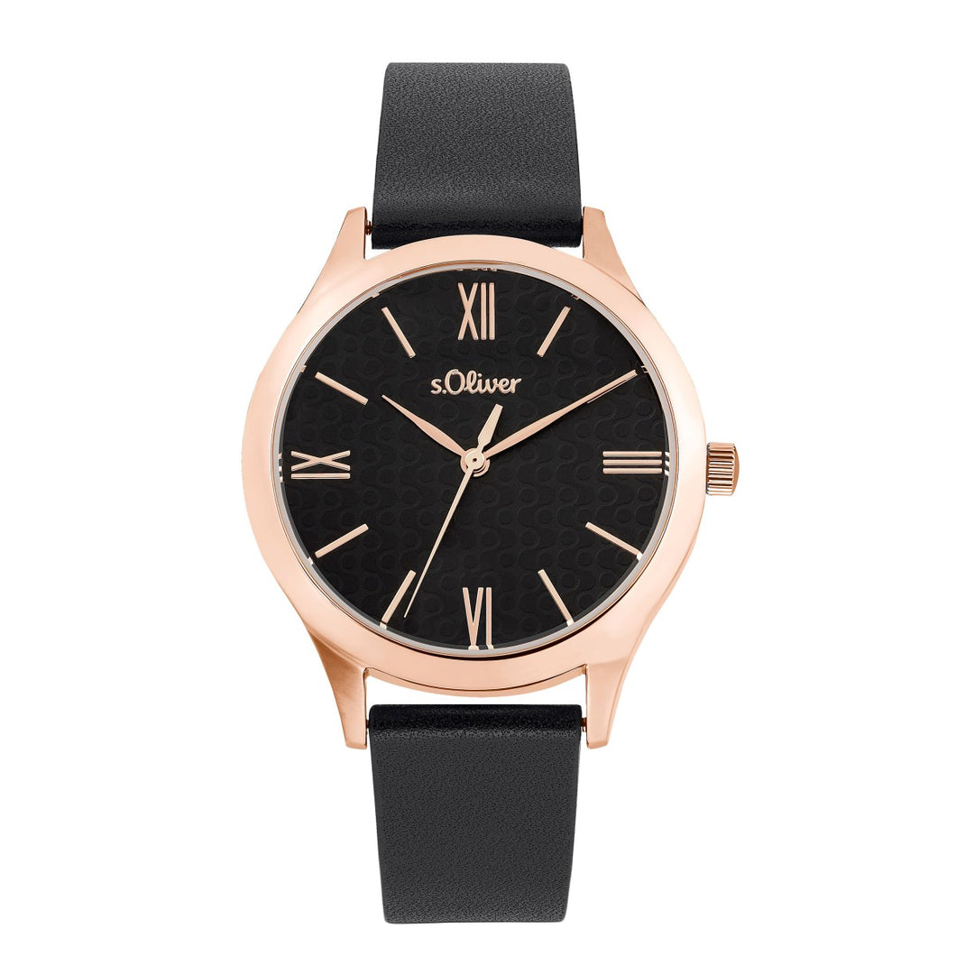 s.Oliver Damen Uhr Armbanduhr Leder 2035441