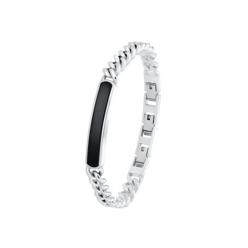 s.Oliver Jewel Herren Armband Armkette Identarmband Edelstahl silber 2035538
