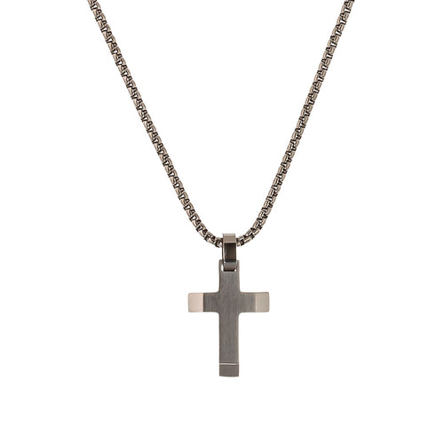s.Oliver Jewel Kinder und Jugendliche Kette Edelstahl Jungen Kreuz 2035807