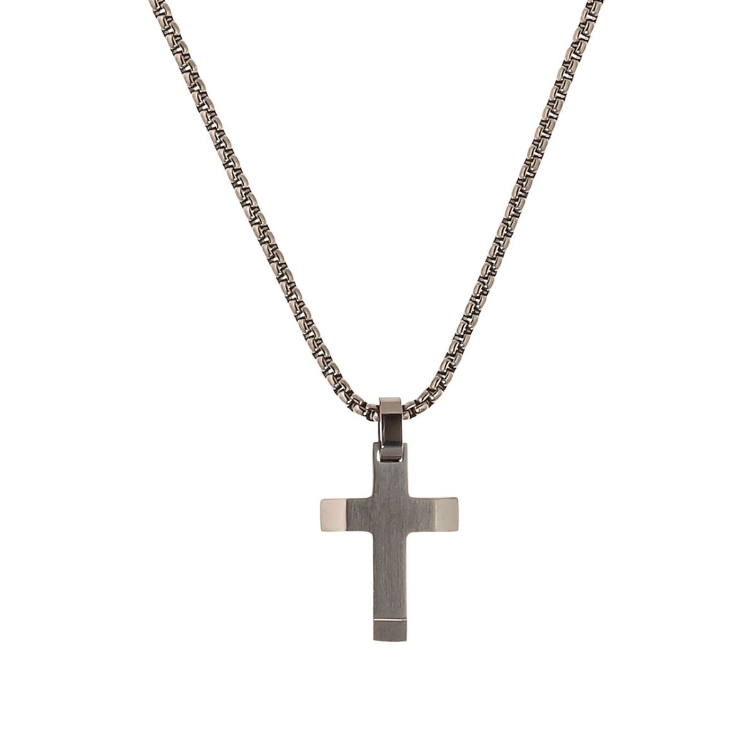 s.Oliver Jewel Kinder und Jugendliche Kette Edelstahl Jungen Kreuz 2035807