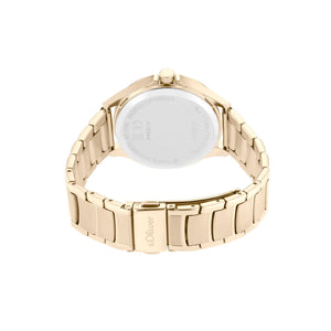 s.Oliver Unisex Uhr Armbanduhr Edelstahl IP Gold 2036544