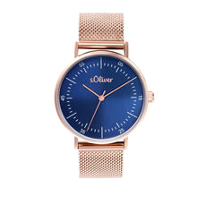 Laden Sie das Bild in den Galerie-Viewer, s.Oliver Damen Uhr Armbanduhr Edelstahl IP Rose 2036553