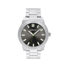 Laden Sie das Bild in den Galerie-Viewer, s.Oliver Herren Uhr Armbanduhr Edelstahl silber 2036556