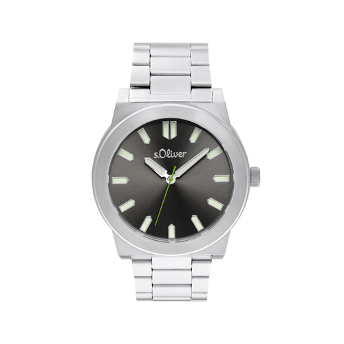 s.Oliver Herren Uhr Armbanduhr Edelstahl silber 2036556