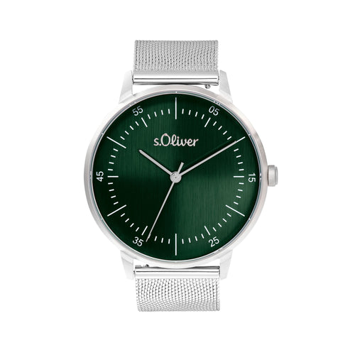 s.Oliver Herren Uhr Armbanduhr Edelstahl silber 2036583