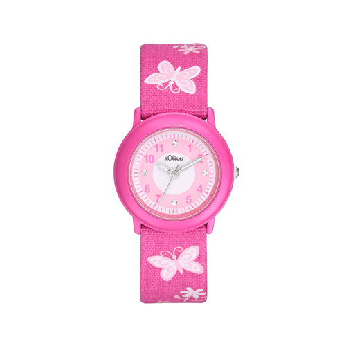 s.Oliver Kids - Girls Quarzuhr Uhr Textil 2036748-1