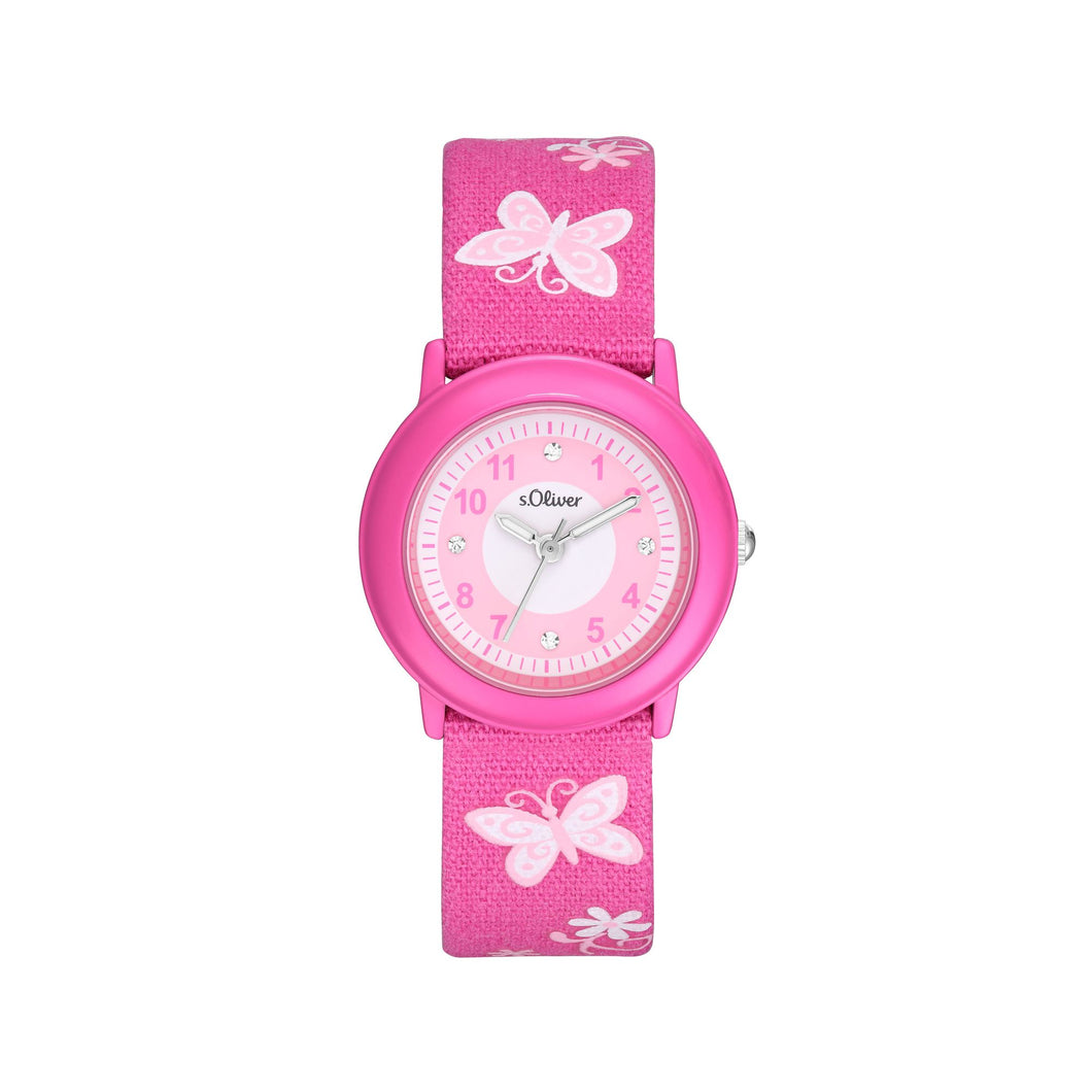 s.Oliver Kids - Girls Quarzuhr Uhr Textil 2036748-1