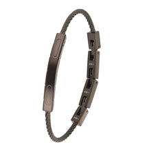 Laden Sie das Bild in den Galerie-Viewer, s.Oliver Jewel Herren Armband Edelstahl schwarz 2036848