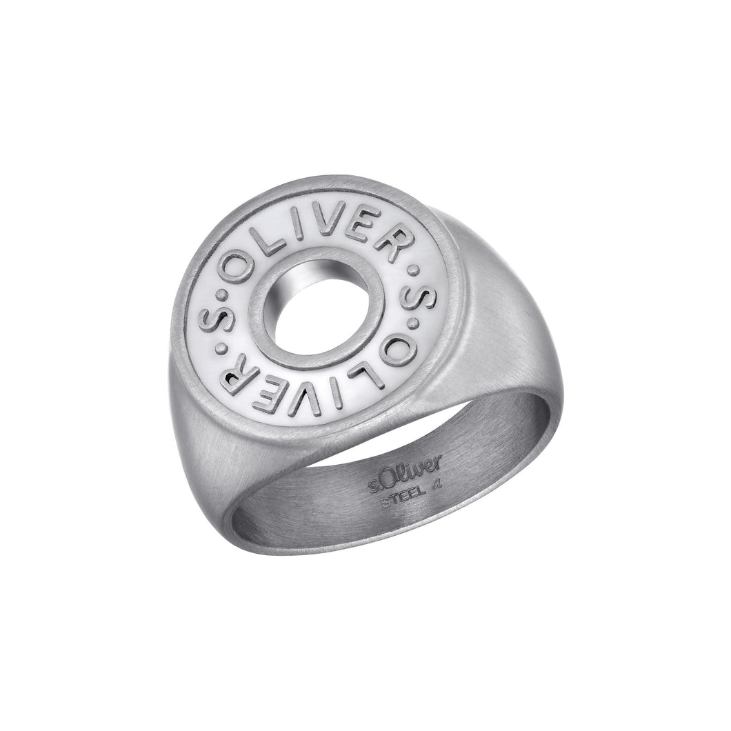 s.Oliver Jewel Herren Ring Edelstahl silber 203685