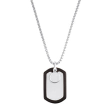 Laden Sie das Bild in den Galerie-Viewer, s.Oliver Jewel Herren Kette Edelstahl silber Anhänger Dog-Tag 2036864