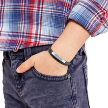 Laden Sie das Bild in den Galerie-Viewer, s.Oliver Kids - Boys Armband Edelstahl Leder Jungen 2036870