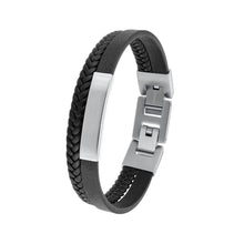 Laden Sie das Bild in den Galerie-Viewer, s.Oliver Kids - Boys Armband Edelstahl Leder Jungen 2036870