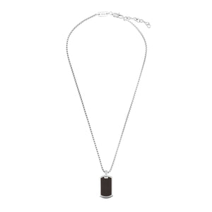 s.Oliver Kids - Boys Kette mit Anhänger Edelstahl Jungen DogTag 2036874
