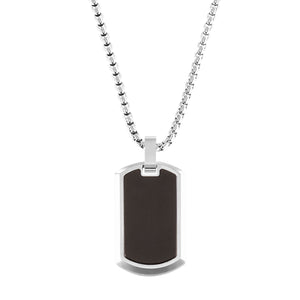s.Oliver Kids - Boys Kette mit Anhänger Edelstahl Jungen DogTag 2036874