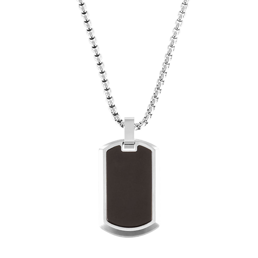 s.Oliver Kids - Boys Kette mit Anhänger Edelstahl Jungen DogTag 2036874