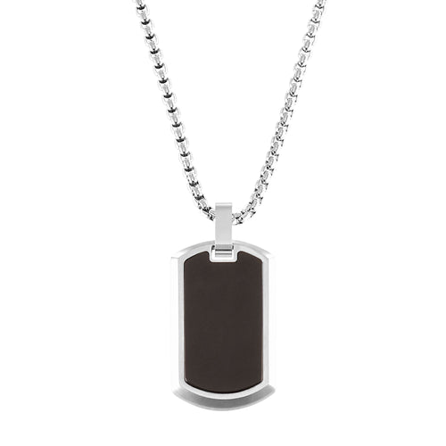 s.Oliver Kids - Boys Kette mit Anhänger Edelstahl Jungen DogTag 2036874