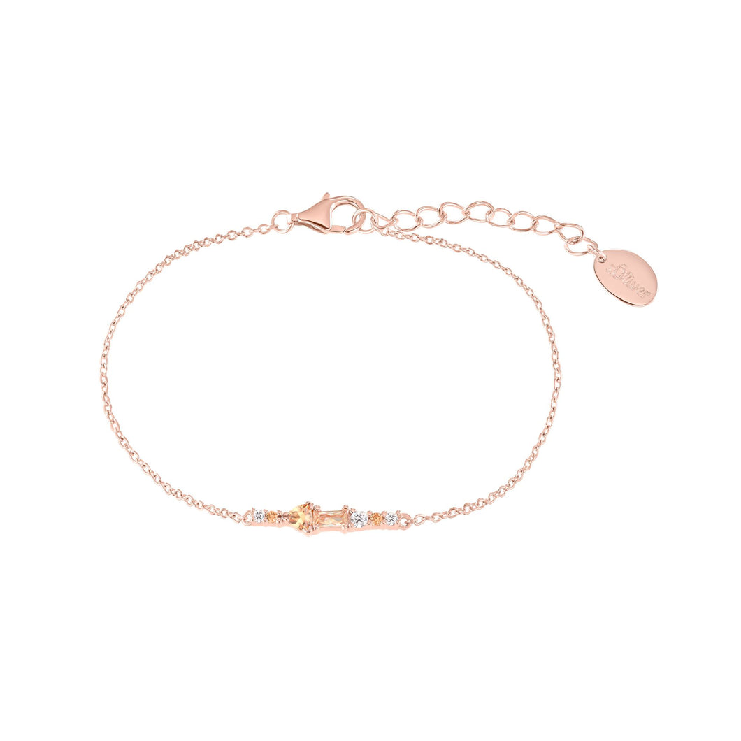 s.Oliver Jewel Damen Armband Armkette Silber Rosé Zirkonia 2036880