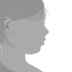 Prinzessin Lillifee Kinder Ohrringe Silber Zirkonia grün Schmetterling 2036990