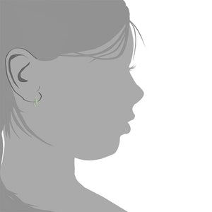Prinzessin Lillifee Kinder Ohrringe Creole Silber Zirkonia grün 2037073