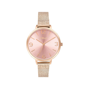 s.Oliver Damen Uhr Armbanduhr Edelstahl IP Rose 2037704