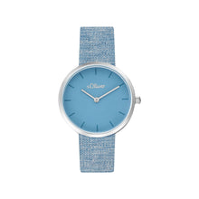 Laden Sie das Bild in den Galerie-Viewer, s.Oliver Damen Uhr Armbanduhr Edelstahl silber Textil 2037707