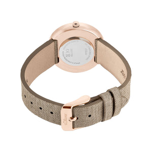 s.Oliver Damen Uhr Armbanduhr Edelstahl IP Rose Textil 2037708