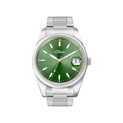 s.Oliver Herren Uhr Armbanduhr Edelstahl silber 2037715