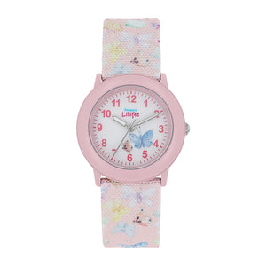 Prinzessin Lillifee Uhr Kinder Armbanduhr Mädchenuhr Textil 2037730