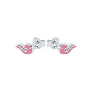 Prinzessin Lillifee Kinder Ohrringe Ohrstecker Silber Zirkonia Vogel 2037818