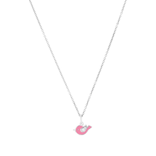 Prinzessin Lillifee Kinder Halskette Silber Zirkonia Vogel Mädchen 2037820