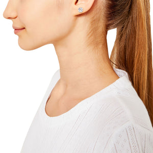 s.Oliver Kids - Girls Ohrringe Ohrstecker Silber Mädchen Kleeblatt 2037846