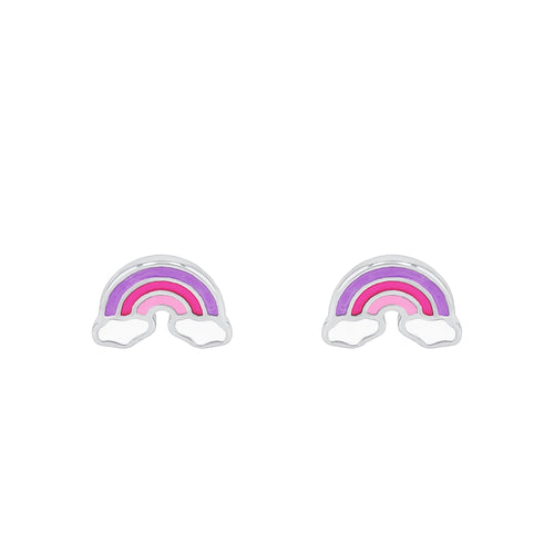 Prinzessin Lillifee Kinder Ohrringe Ohrstecker Silber Regenbogen 2037895