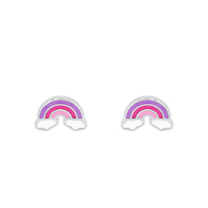 Prinzessin Lillifee Kinder Ohrringe Ohrstecker Silber Regenbogen 2037895