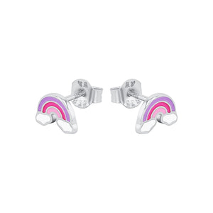 Prinzessin Lillifee Kinder Ohrringe Ohrstecker Silber Regenbogen 2037895