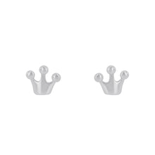 Laden Sie das Bild in den Galerie-Viewer, Prinzessin Lillifee Kinder Ohrringe Ohrstecker Silber Krone 2037931