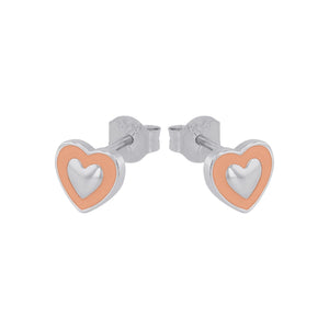Prinzessin Lillifee Kinder Ohrringe Silber Emaille Herz 2037935