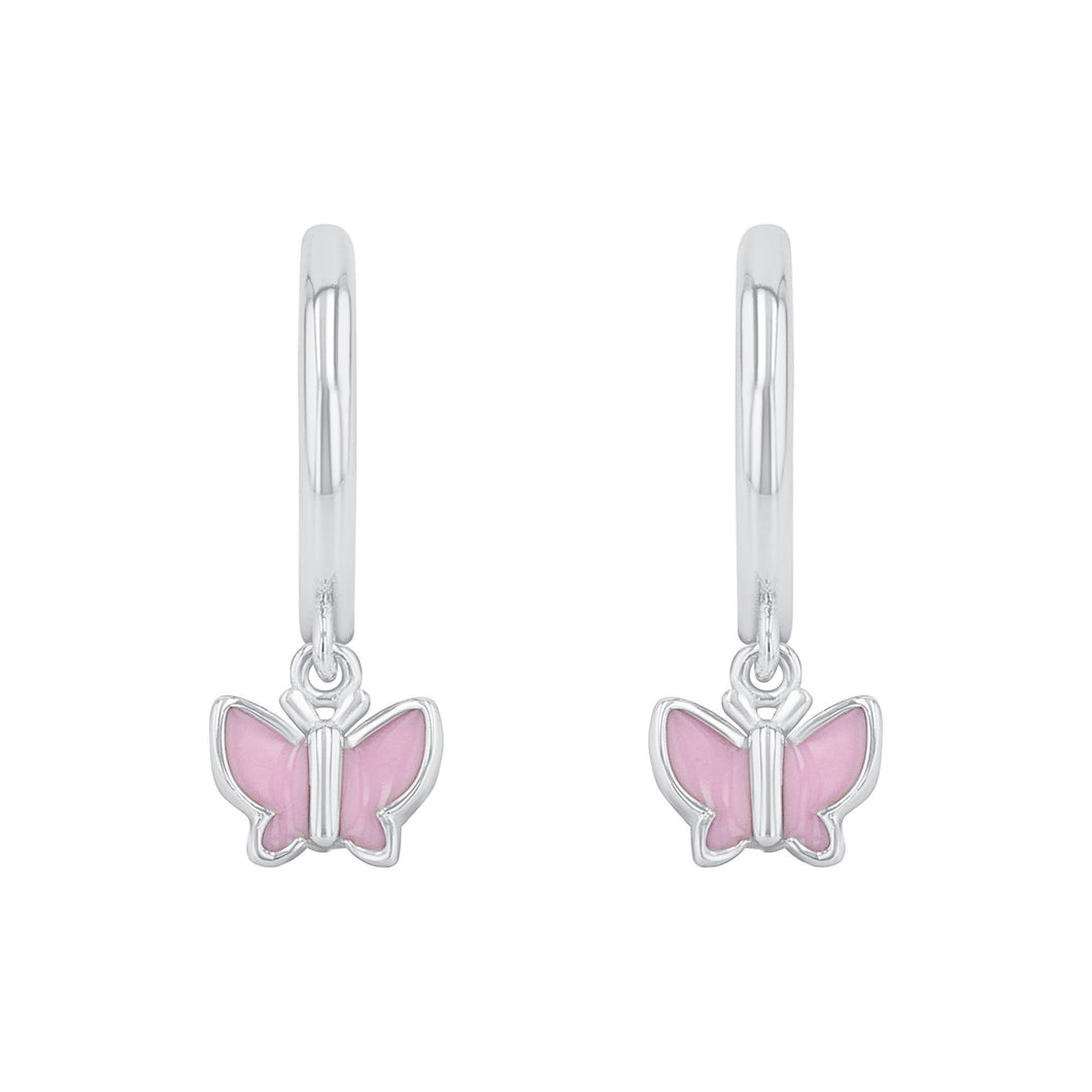 Prinzessin Lillifee Kinder Ohrringe Creole Silber Zirkonia Schmetterling 2037941