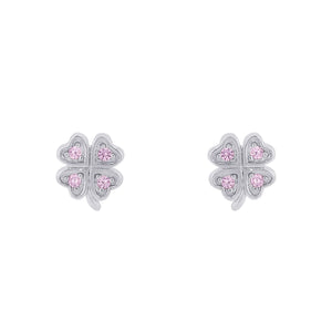Prinzessin Lillifee Kinder Ohrringe Ohrstecker Silber Zirkonia Kleeblatt 2037942