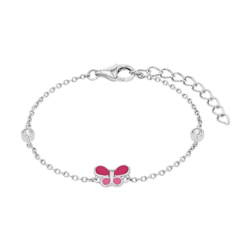 Prinzessin Lillifee Kinder Armband Armkette Silber Schmetterling 2037949