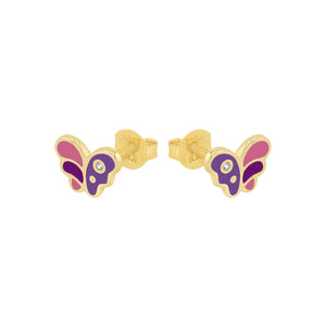 Prinzessin Lillifee Kinder Ohrringe Silber Zirkonia Schmetterling 2037950