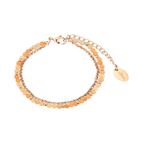 s.Oliver Jewel Damen Armband Armkette Edelstahl IP Rose 2037979