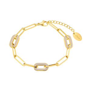 s.Oliver Jewel Damen Armband Armkette Edelstahl IP Gold 2037987