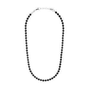 s.Oliver Jewel Herren Kette Edelstahl silber Beads Achat 2038004