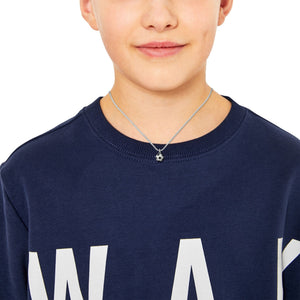 s.Oliver Kids - Boys Kette mit Anhänger Edelstahl Jungen Fußball 2038011