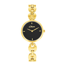 Laden Sie das Bild in den Galerie-Viewer, s.Oliver Damen Uhr Armbanduhr Edelstahl gold 2038587